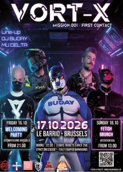 Vort-X Bruxelles soirée fetish techno à The Arena (date, dress code, programme)