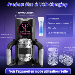 Masturbateur masculin nouvelle génération : 9 modes d’insertion + 9 modes d’aspiration – Confort et plaisir mains libres